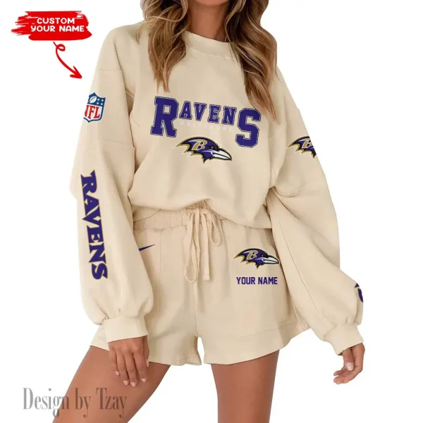 Baltimore Ravens Fashionable Casual Women's Sweatsuit New 2025 SPTW2POSS003 - Image 6