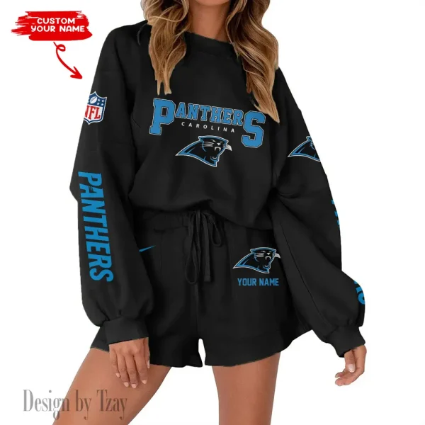 Carolina Panthers Fashionable Casual Women's Sweatsuit New 2025 SPTW2POSS005 - Image 2