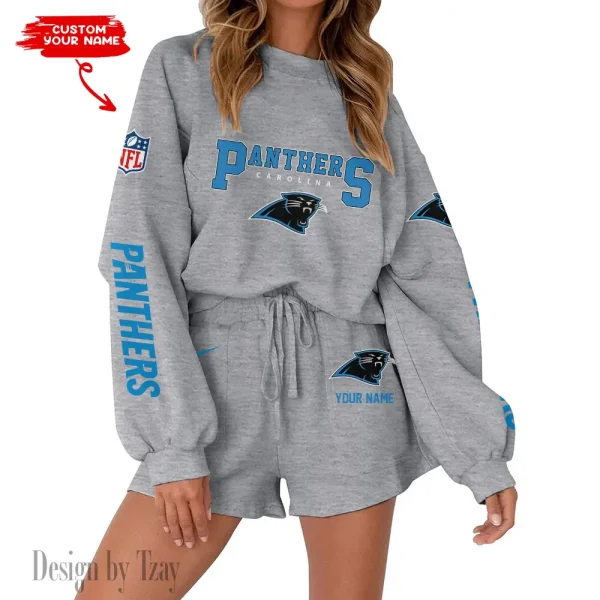 Carolina Panthers Fashionable Casual Women's Sweatsuit New 2025 SPTW2POSS005