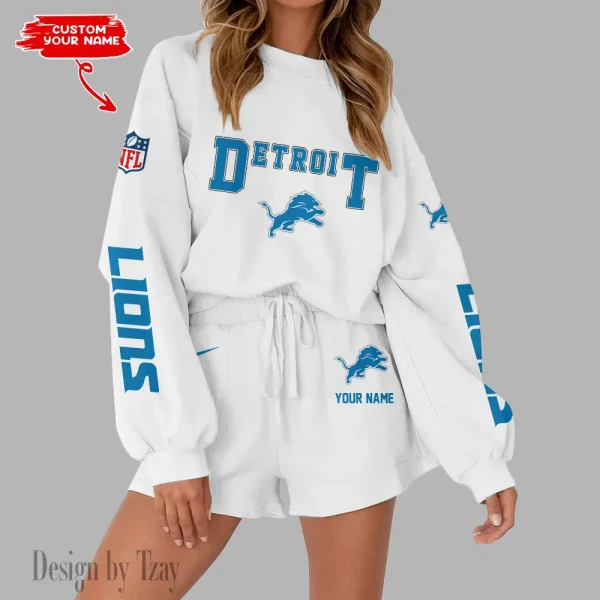 Detroit Lions Fashionable Casual Women's Sweatsuit New 2025 SPTW2POSS011