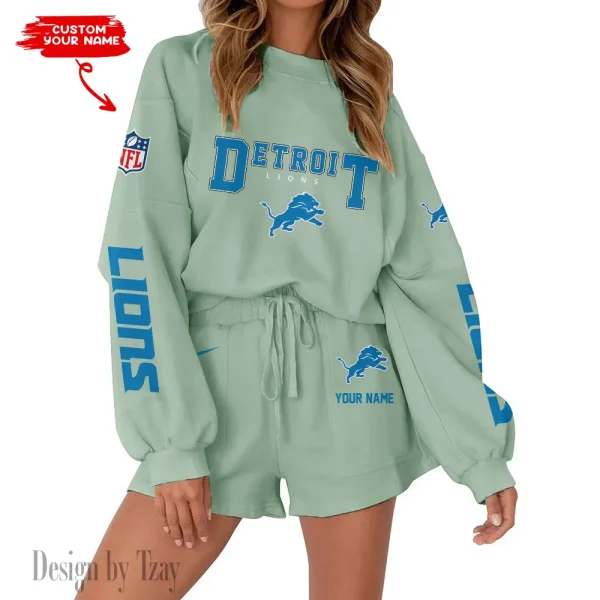 Detroit Lions Fashionable Casual Women's Sweatsuit New 2025 SPTW2POSS011 - Image 3
