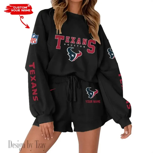 Houston Texans Fashionable Casual Women's Sweatsuit New 2025 SPTW2POSS013