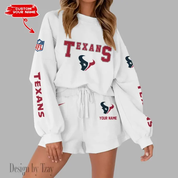 Houston Texans Fashionable Casual Women's Sweatsuit New 2025 SPTW2POSS013 - Image 2