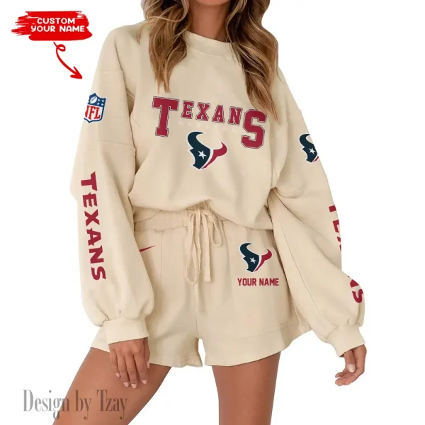 Houston Texans Fashionable Casual Women's Sweatsuit New 2025 SPTW2POSS013 - Image 6