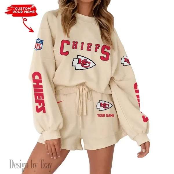 Kansas City Chiefs Fashionable Casual Women's Sweatsuit New 2025 SPTW2POSS016 - Image 3