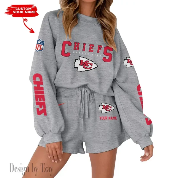 Kansas City Chiefs Fashionable Casual Women's Sweatsuit New 2025 SPTW2POSS016 - Image 5