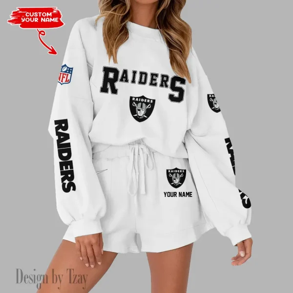 Las Vegas Raiders Fashionable Casual Women's Sweatsuit New 2025 SPTW2POSS017