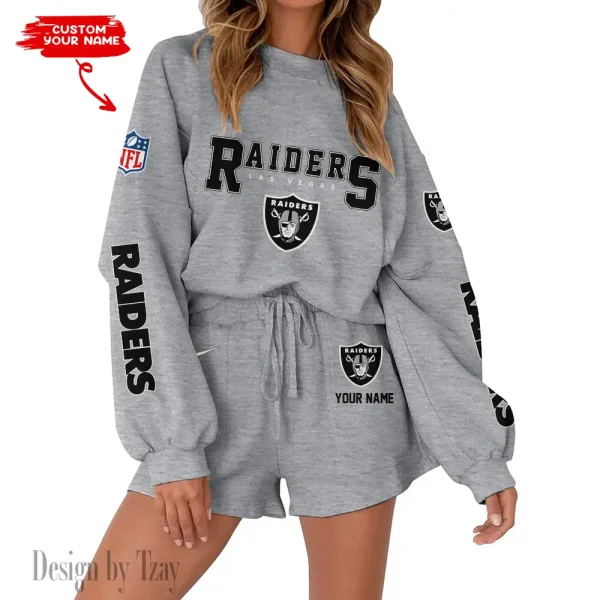 Las Vegas Raiders Fashionable Casual Women's Sweatsuit New 2025 SPTW2POSS017 - Image 4