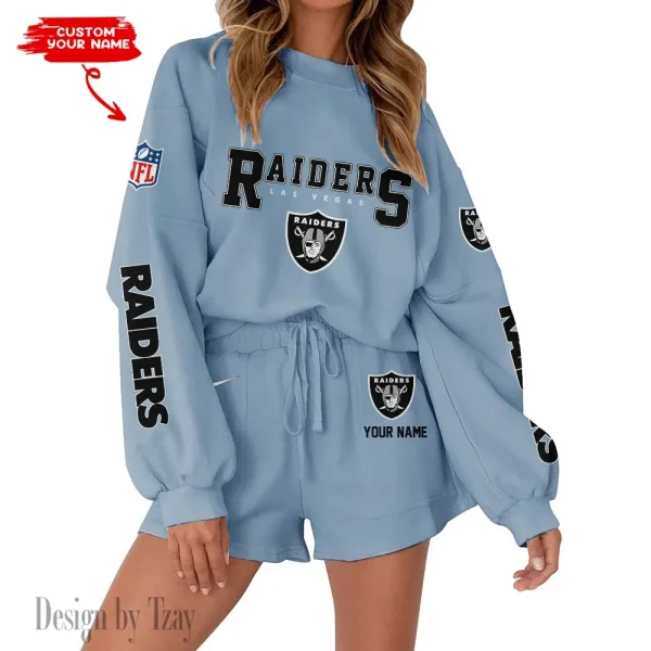Las Vegas Raiders Fashionable Casual Women's Sweatsuit New 2025 SPTW2POSS017 - Image 5