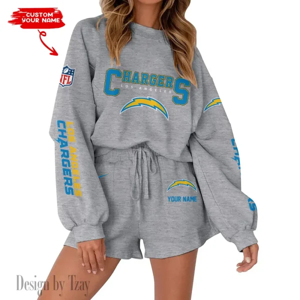 Los Angeles Chargers Fashionable Casual Women's Sweatsuit New 2025 SPTW2POSS018 - Image 5