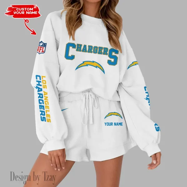 Los Angeles Chargers Fashionable Casual Women's Sweatsuit New 2025 SPTW2POSS018 - Image 7