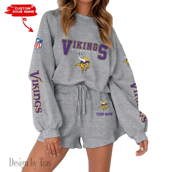 Minnesota Vikings Fashionable Casual Women's Sweatsuit New 2025 SPTW2POSS021