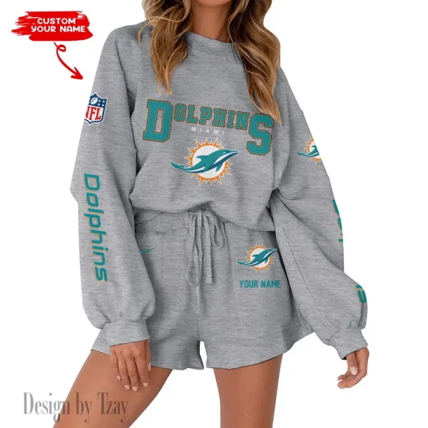 Miami Dolphins Fashionable Casual Women's Sweatsuit New 2025 SPTW2POSS020 - Image 3