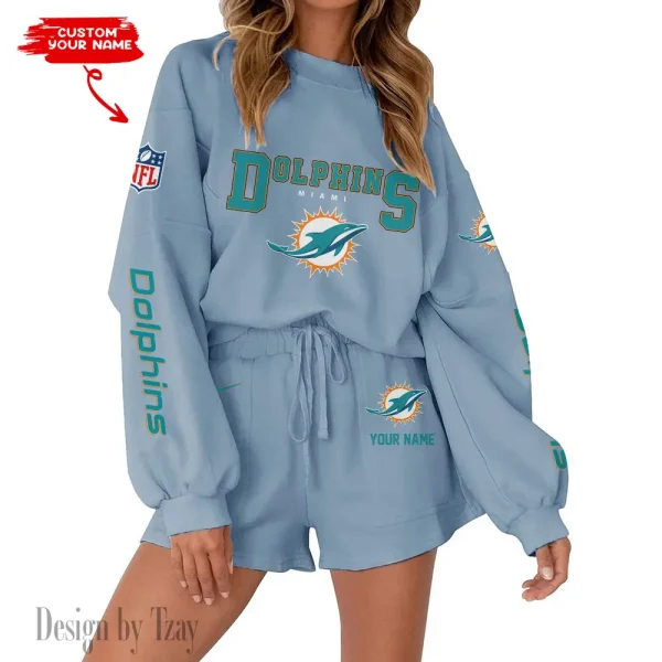 Miami Dolphins Fashionable Casual Women's Sweatsuit New 2025 SPTW2POSS020 - Image 5