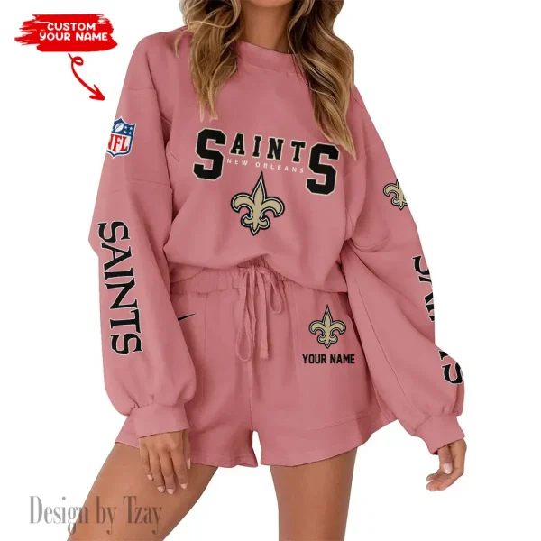 New Orleans Saints Fashionable Casual Women's Sweatsuit New 2025 SPTW2POSS023 - Image 3