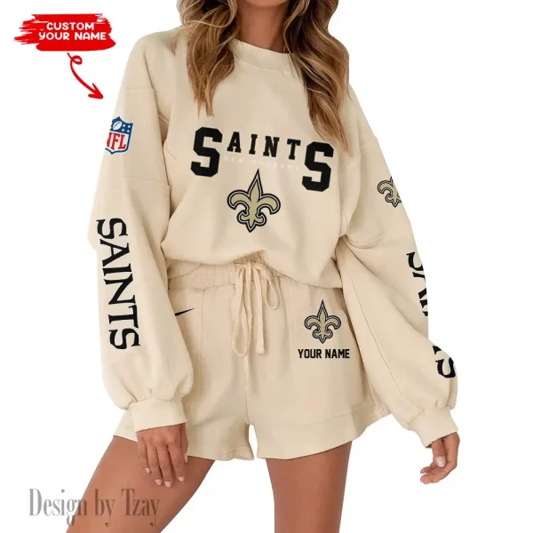 New Orleans Saints Fashionable Casual Women's Sweatsuit New 2025 SPTW2POSS023