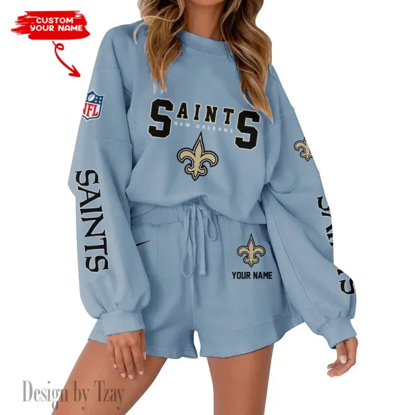 New Orleans Saints Fashionable Casual Women's Sweatsuit New 2025 SPTW2POSS023 - Image 4