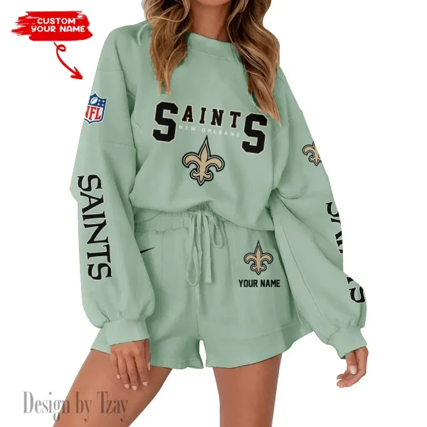 New Orleans Saints Fashionable Casual Women's Sweatsuit New 2025 SPTW2POSS023 - Image 6