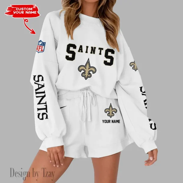 New Orleans Saints Fashionable Casual Women's Sweatsuit New 2025 SPTW2POSS023 - Image 7