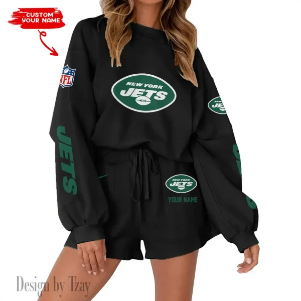 New York Jets Fashionable Casual Women's Sweatsuit New 2025 SPTW2POSS025 - Image 2
