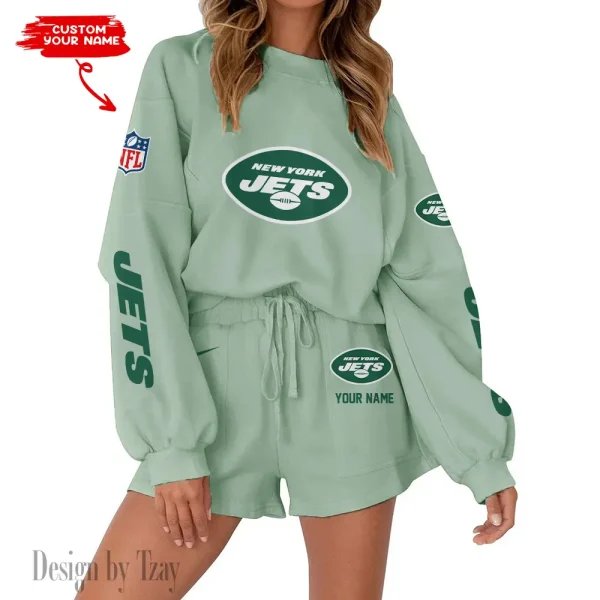 New York Jets Fashionable Casual Women's Sweatsuit New 2025 SPTW2POSS025