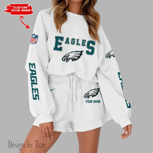 Philadelphia Eagles Fashionable Casual Women's Sweatsuit New 2025 SPTW2POSS026 - Image 3
