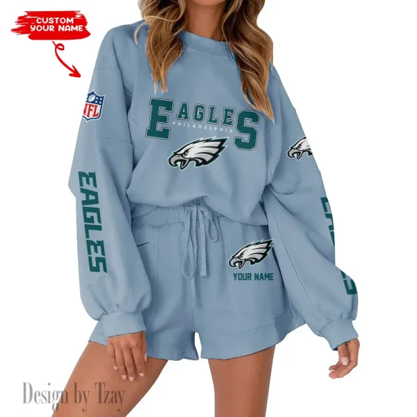 Philadelphia Eagles Fashionable Casual Women's Sweatsuit New 2025 SPTW2POSS026