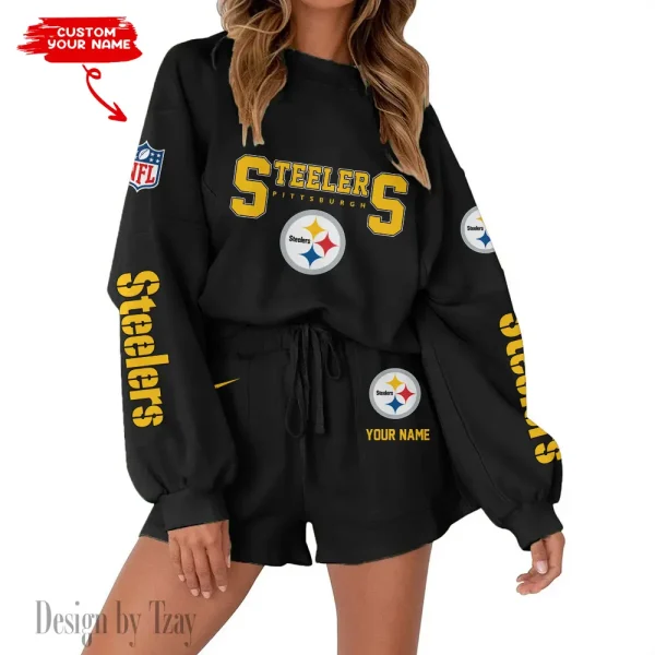 Pittsburgh Steelers Fashionable Casual Women's Sweatsuit New 2025 SPTW2POSS027 - Image 2