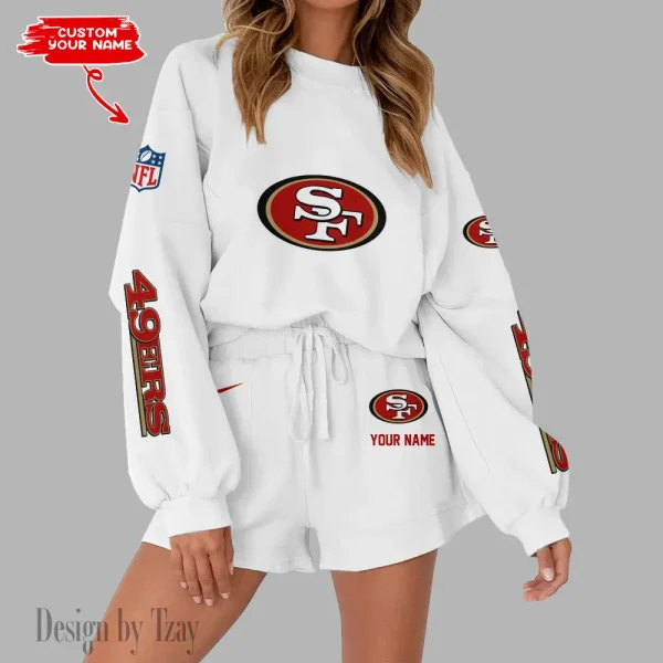 San Francisco 49ers Fashionable Casual Women's Sweatsuit New 2025 SPTW2POSS028 - Image 3