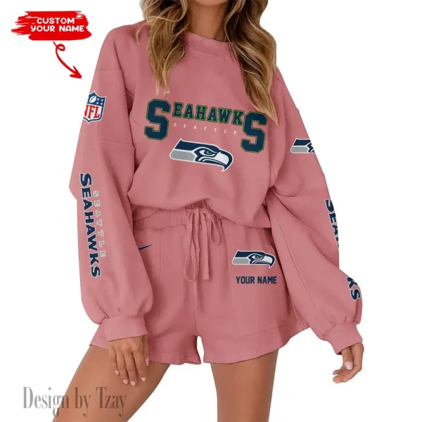 Seattle Seahawks Fashionable Casual Women's Sweatsuit New 2025 SPTW2POSS029 - Image 3