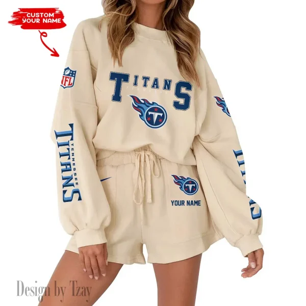 Tennessee Titans Fashionable Casual Women's Sweatsuit New 2025 SPTW2POSS031 - Image 4