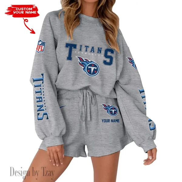 Tennessee Titans Fashionable Casual Women's Sweatsuit New 2025 SPTW2POSS031 - Image 5