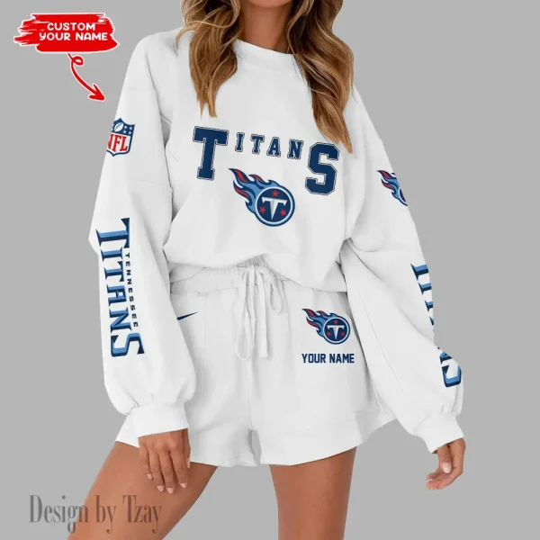 Tennessee Titans Fashionable Casual Women's Sweatsuit New 2025 SPTW2POSS031 - Image 7