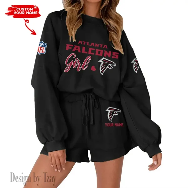 Atlanta Falcons Fashionable Casual Women's Sweatsuit New 2025 SPTW2POSS066