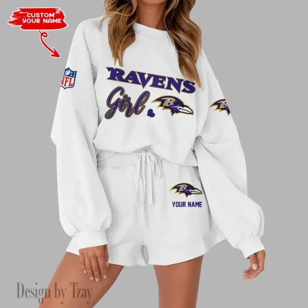 Baltimore Ravens Fashionable Casual Women's Sweatsuit New 2025 SPTW2POSS067