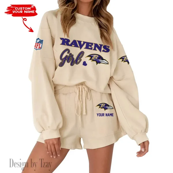 Baltimore Ravens Fashionable Casual Women's Sweatsuit New 2025 SPTW2POSS067 - Image 3