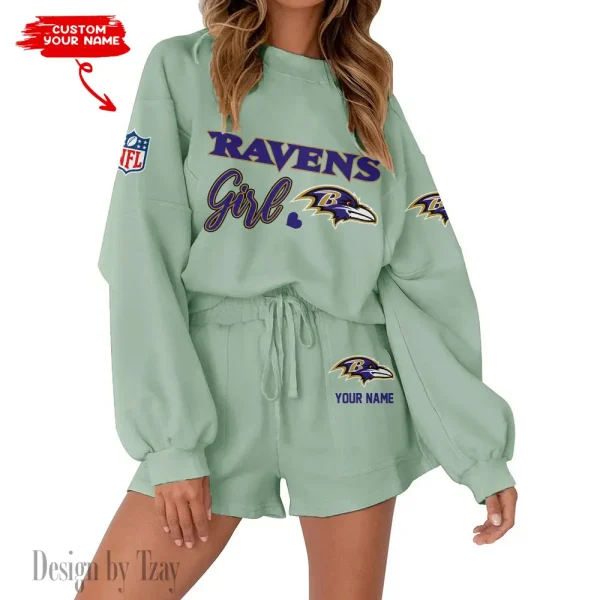 Baltimore Ravens Fashionable Casual Women's Sweatsuit New 2025 SPTW2POSS067 - Image 6