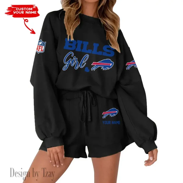 Buffalo Bills Fashionable Casual Women's Sweatsuit New 2025 SPTW2POSS068