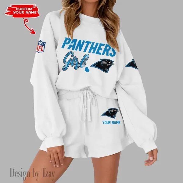 Carolina Panthers Fashionable Casual Women's Sweatsuit New 2025 SPTW2POSS069