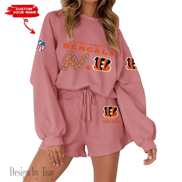 Cincinnati Bengals Fashionable Casual Women's Sweatsuit New 2025 SPTW2POSS071 - Image 2