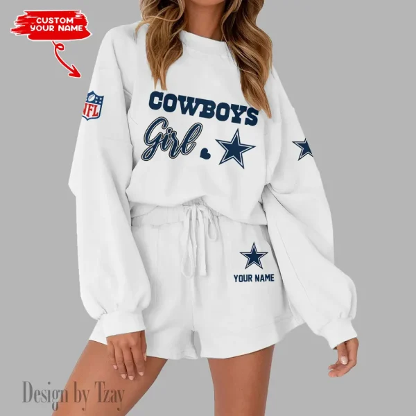 Dallas Cowboys Fashionable Casual Women's Sweatsuit New 2025 SPTW2POSS073