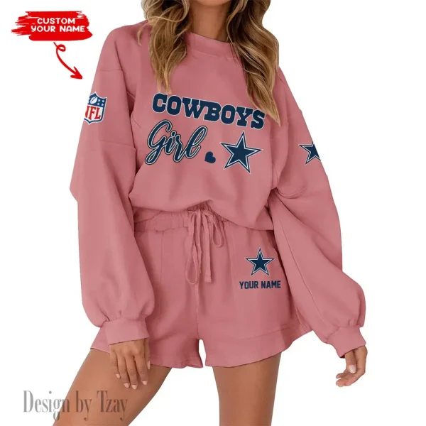 Dallas Cowboys Fashionable Casual Women's Sweatsuit New 2025 SPTW2POSS073 - Image 2