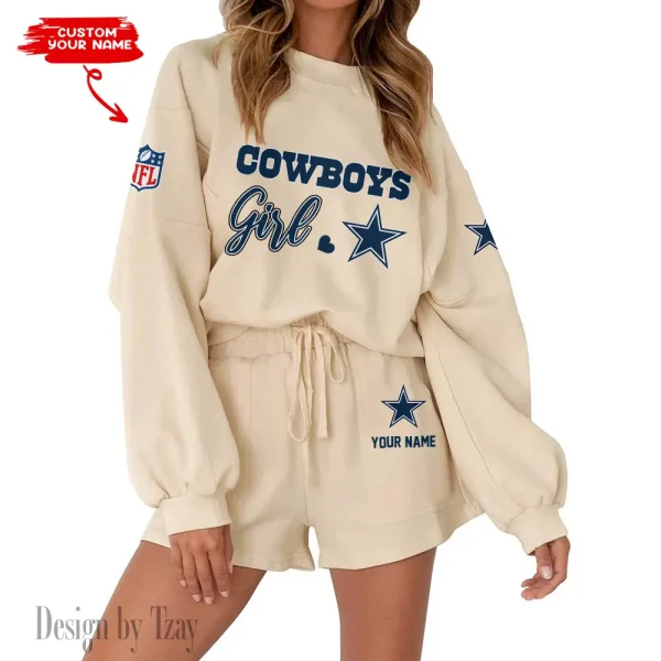 Dallas Cowboys Fashionable Casual Women's Sweatsuit New 2025 SPTW2POSS073 - Image 3