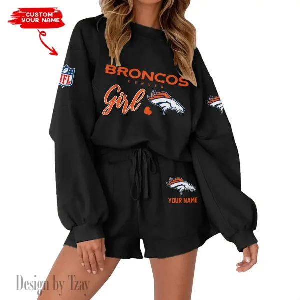 Denver Broncos Fashionable Casual Women's Sweatsuit New 2025 SPTW2POSS074