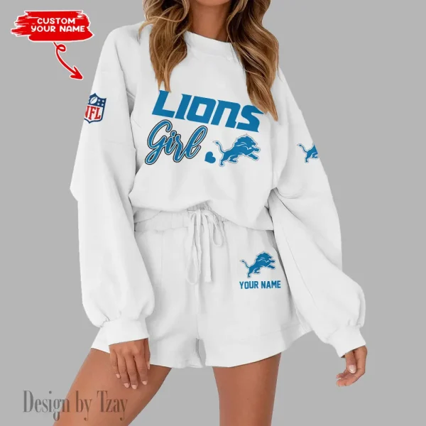 Detroit Lions Fashionable Casual Women's Sweatsuit New 2025 SPTW2POSS075
