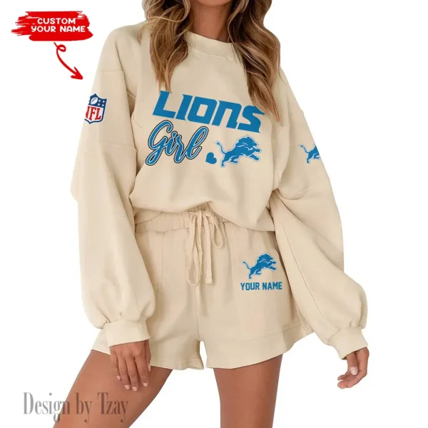 Detroit Lions Fashionable Casual Women's Sweatsuit New 2025 SPTW2POSS075 - Image 3