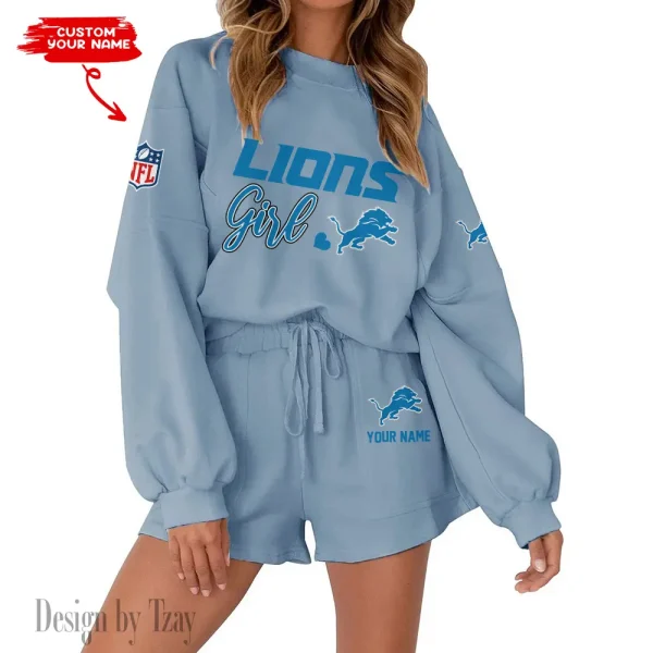 Detroit Lions Fashionable Casual Women's Sweatsuit New 2025 SPTW2POSS075 - Image 4
