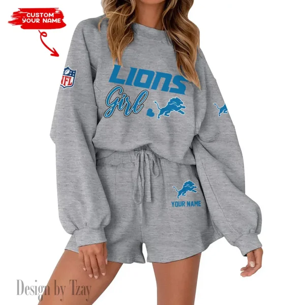 Detroit Lions Fashionable Casual Women's Sweatsuit New 2025 SPTW2POSS075 - Image 5