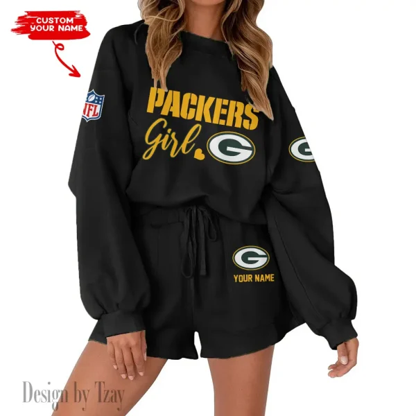 Green Bay Packers Fashionable Casual Women's Sweatsuit New 2025 SPTW2POSS076