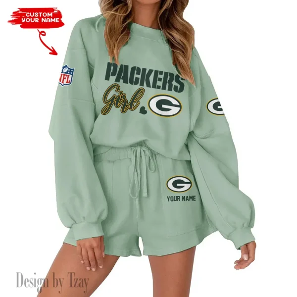 Green Bay Packers Fashionable Casual Women's Sweatsuit New 2025 SPTW2POSS076 - Image 3